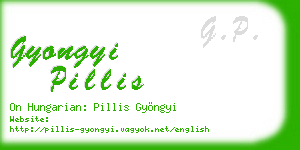 gyongyi pillis business card