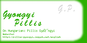 gyongyi pillis business card